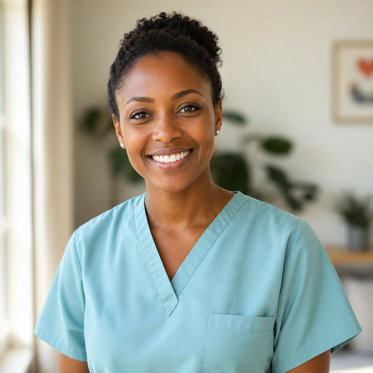 Homemaker Services — Morning Star caregiver with a client